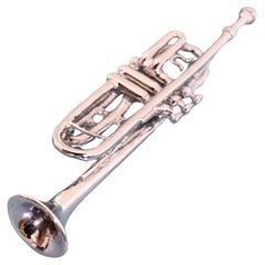 A Beautiful Hand Made Trumpet Pendant in 925 Silver