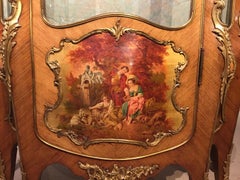 Beautiful Kingwood Ormolu Mounted 19th Century Vernis Martin Cabinet