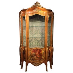 Beautiful Kingwood Ormolu Mounted 19th Century Vernis Martin Cabinet