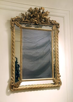 Beautiful Late 19th Century Hand Carved Giltwood Mirror