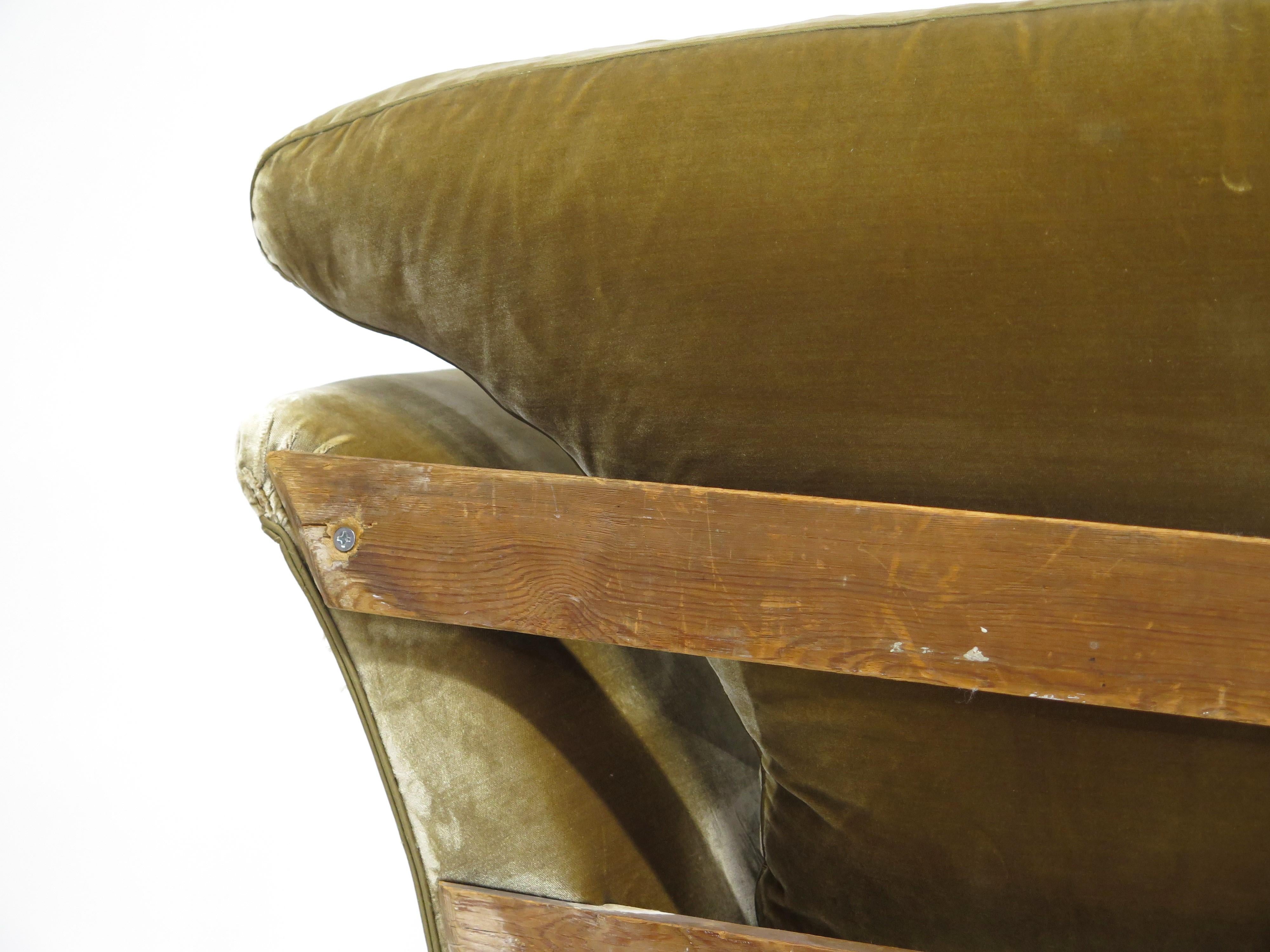 Schöne spät englische Regency-Farbe und vergoldetes, teilweise vergoldetes Settee im Angebot 4