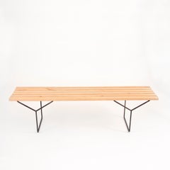 Harry Bertoia Midcentury Slat Bench by  for Knoll International, USA, 1960s