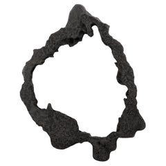 A Beautiful Mind • Sculptural Organic Stone Mirror in Black by Odditi