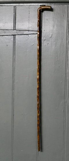Beautiful Natural Wood Zig Zag Shaft Walking Cane