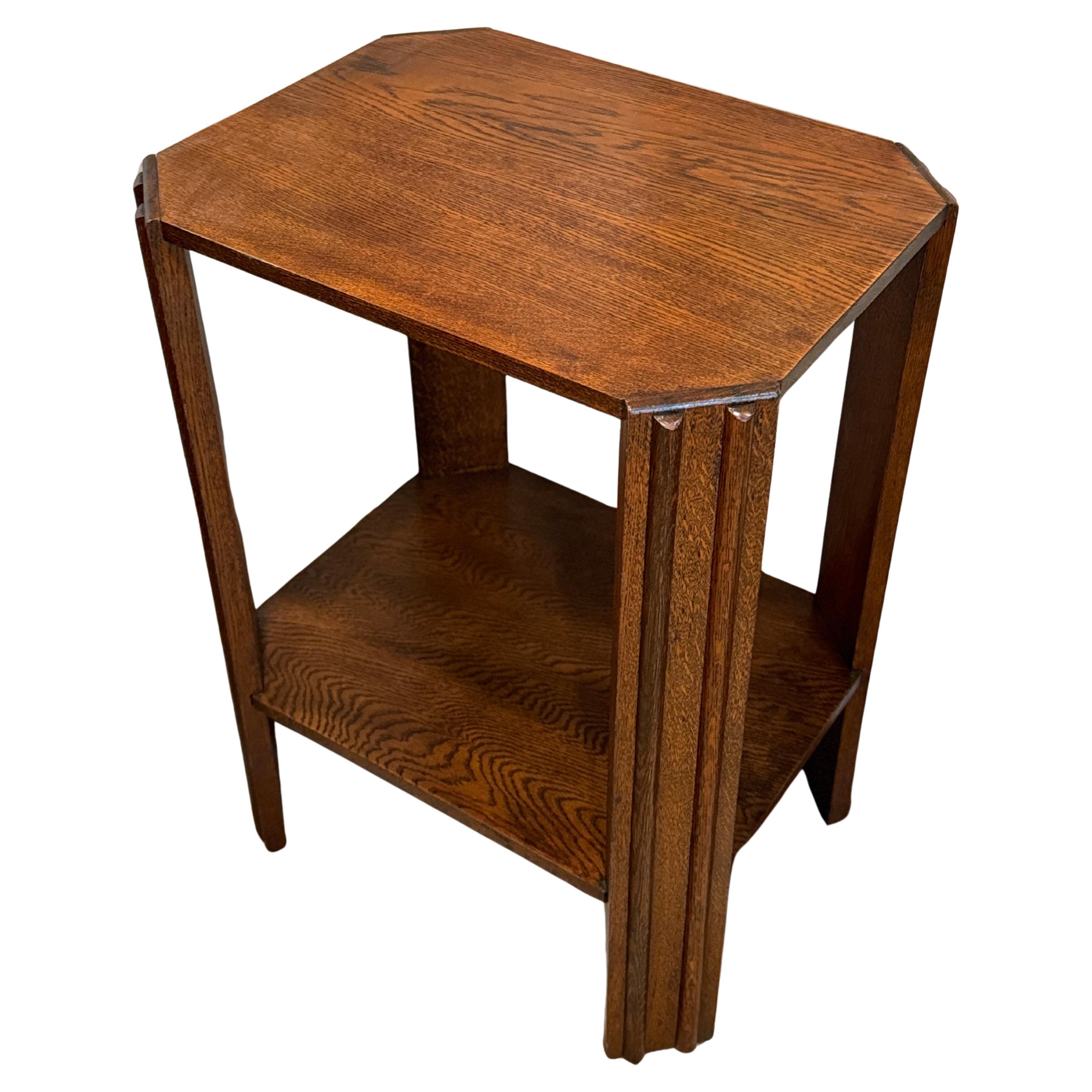 Schöner originaler Art-Deco-Beistelltisch, ca. 1940er Jahre
