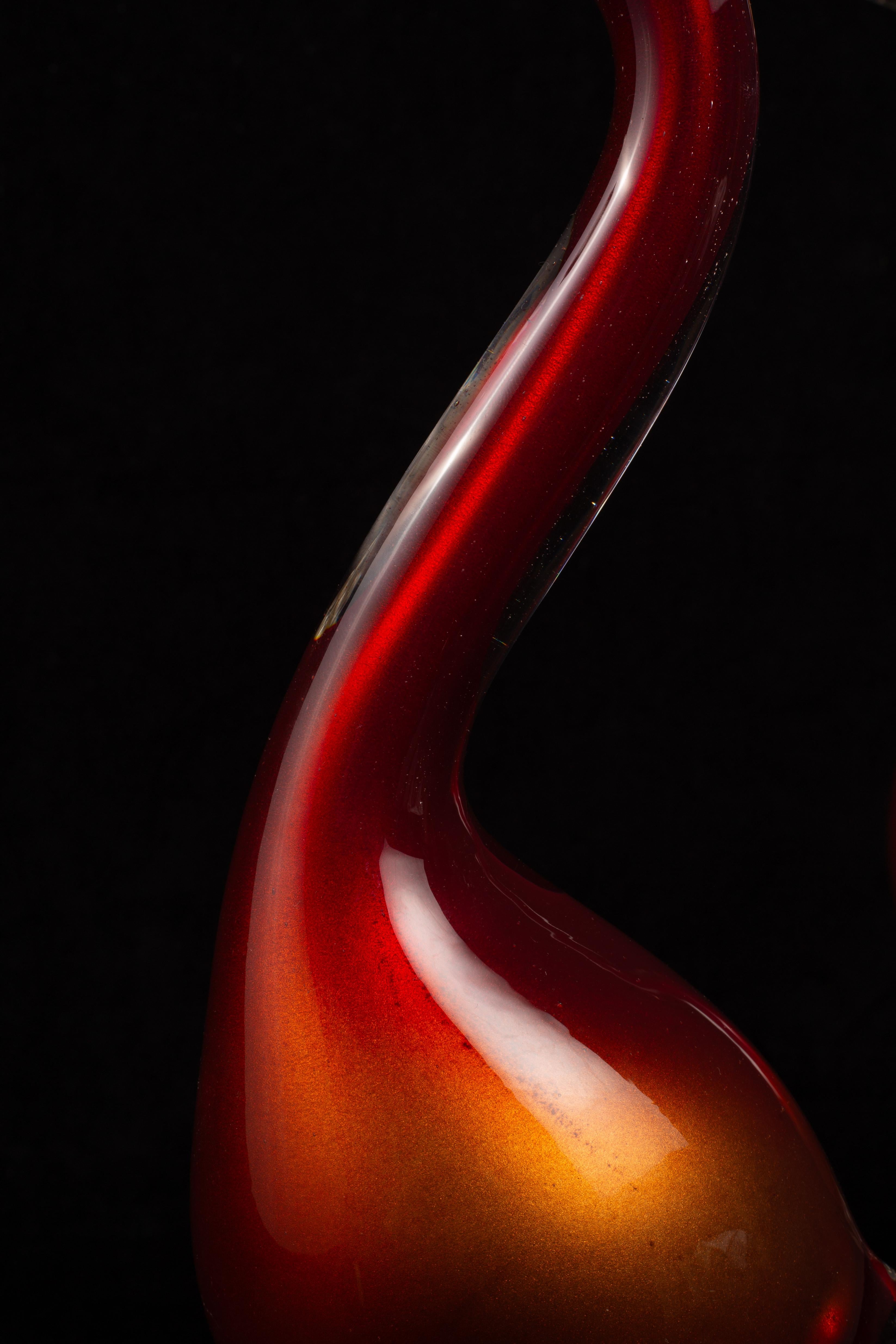 Una bella coppia di anatre italiane di Murano in stile Hollywood Regency in vendita 5