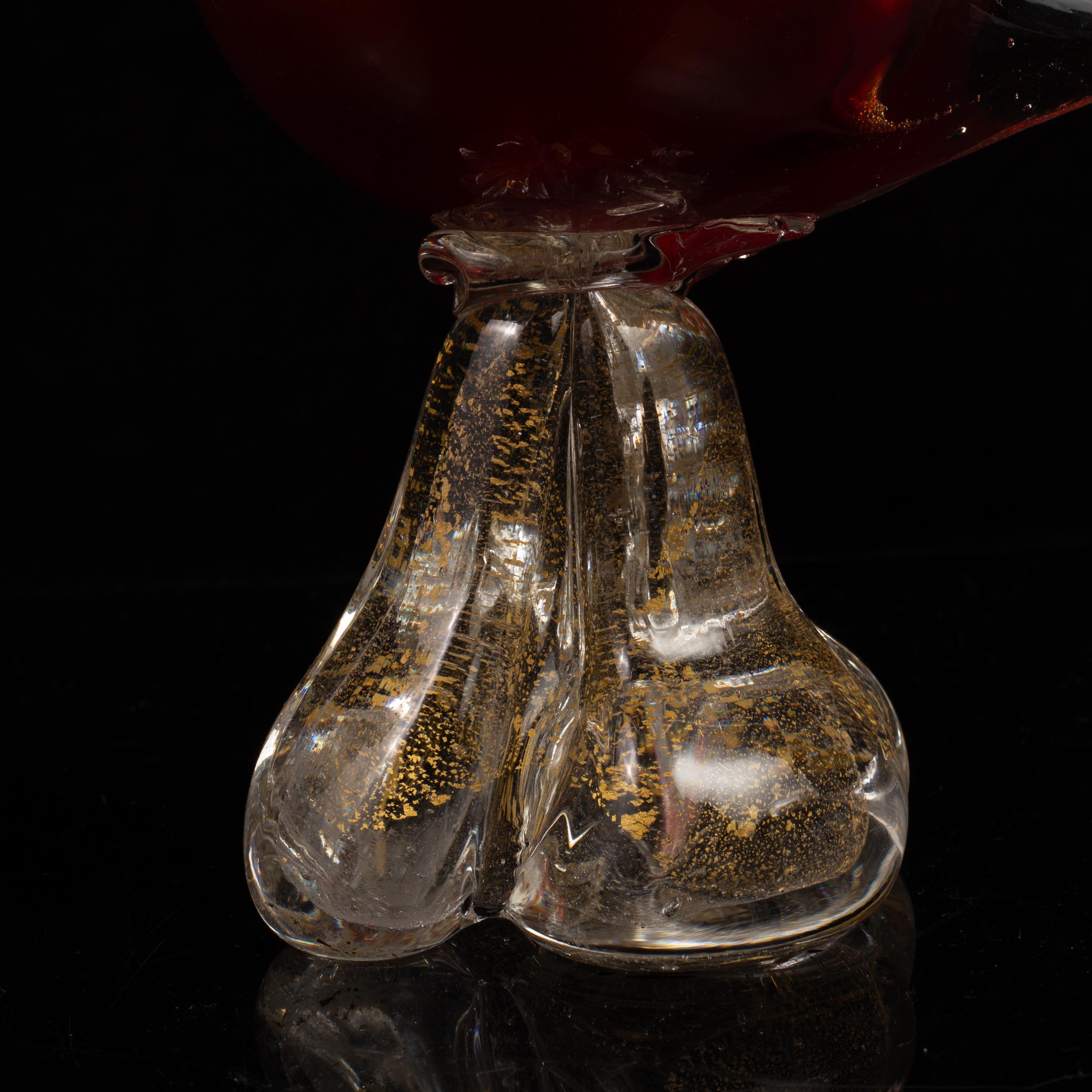 Una bella coppia di anatre italiane di Murano in stile Hollywood Regency in vendita 7