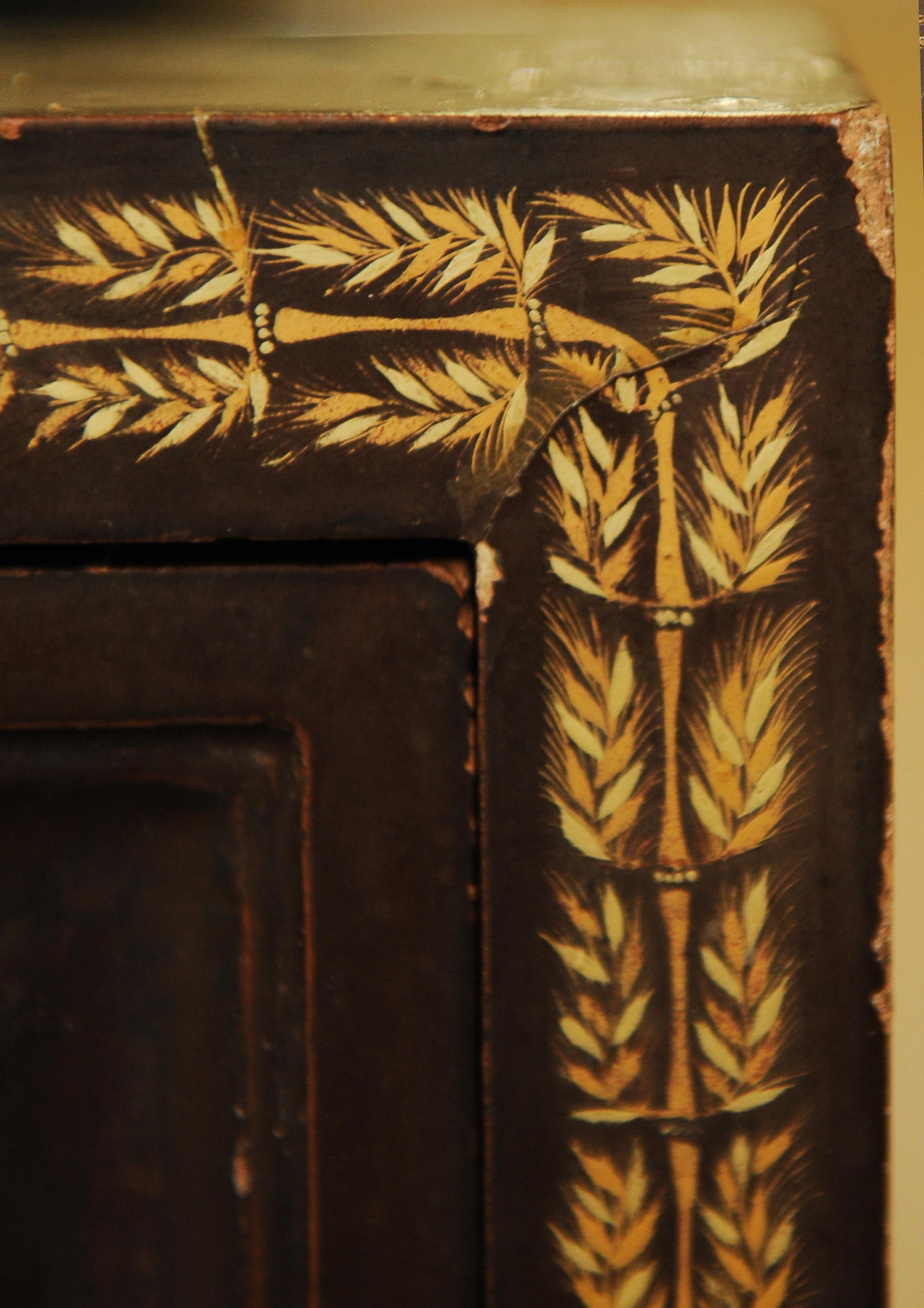 Brass A Beautiful & Rare Napoleon III 19th Century, Chinese Lacquer & Gilt Secretaire For Sale
