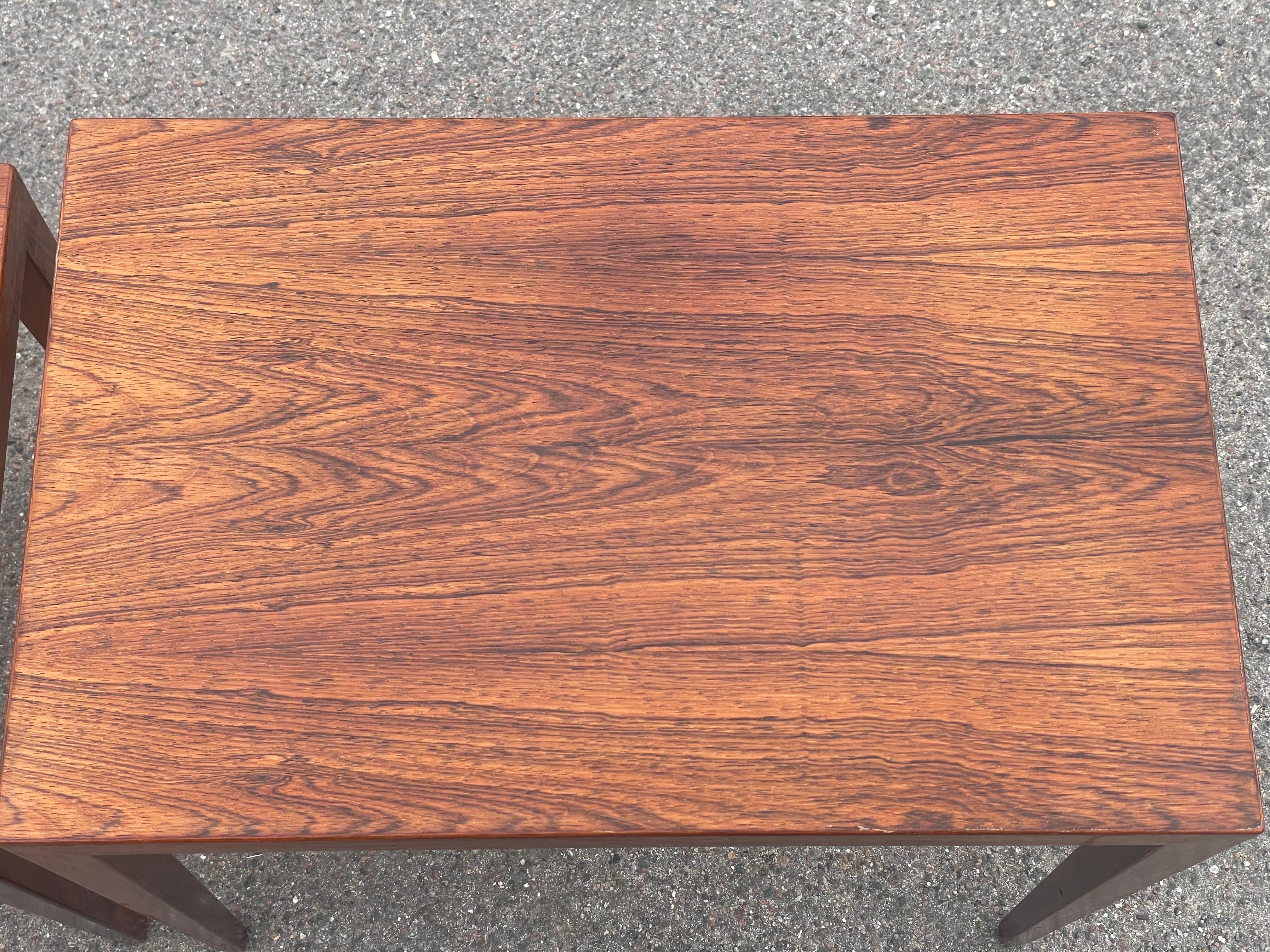 A beautiful set of Danish nesting Tables by Severin Hansen  1960´s For Sale 2