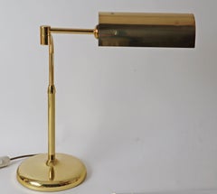 Tischlampe aus Messing von Florian Schulz, 1970er Jahre, Deutschland.