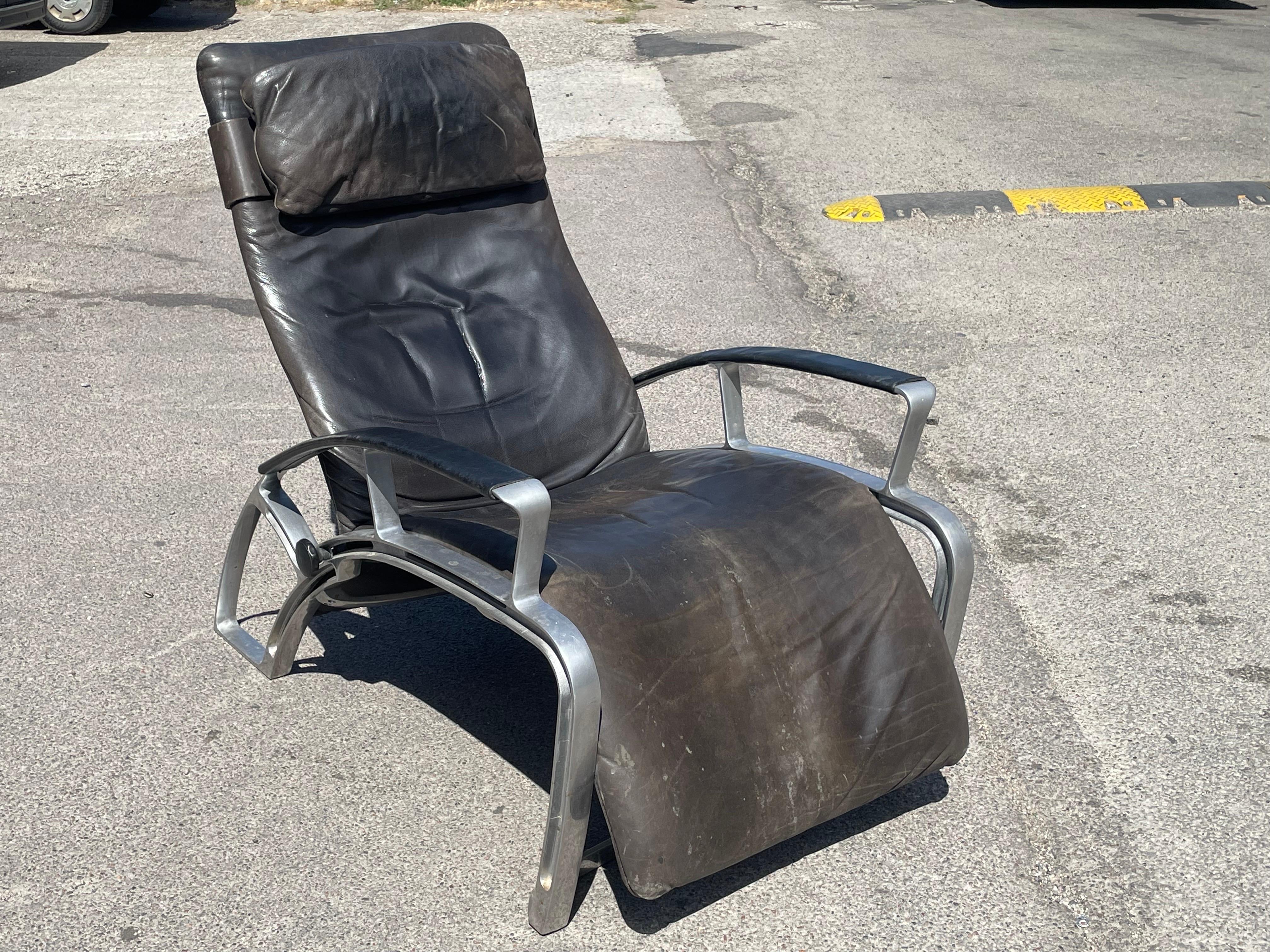 Bellissima sedia da salotto vintage di Ferdinand A. Porsche per Interprofil 1984 in vendita 2