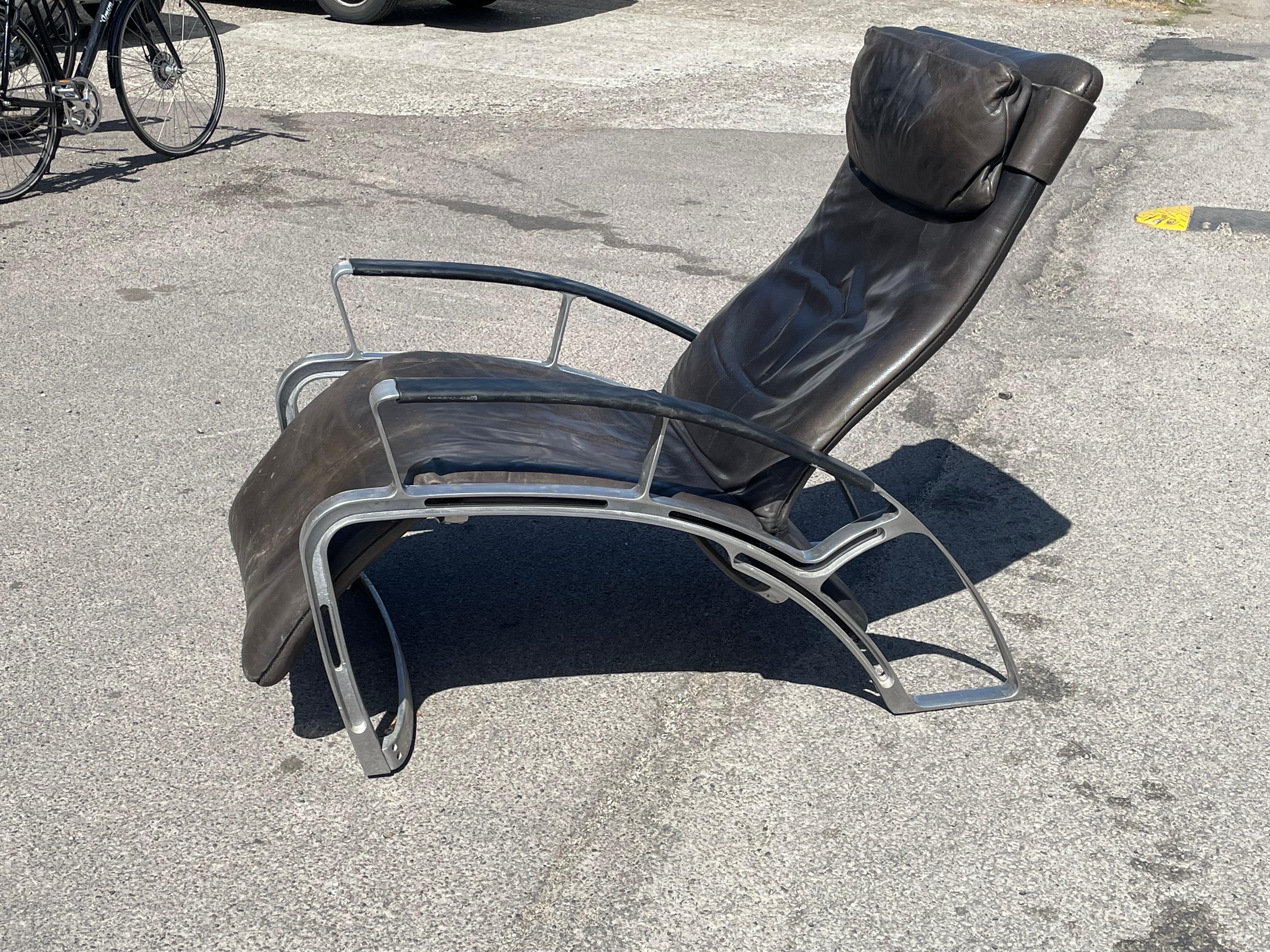 Beautiful Vintage Lounge Chair by Ferdinand A. Porsche for Interprofil 1984 For Sale 2