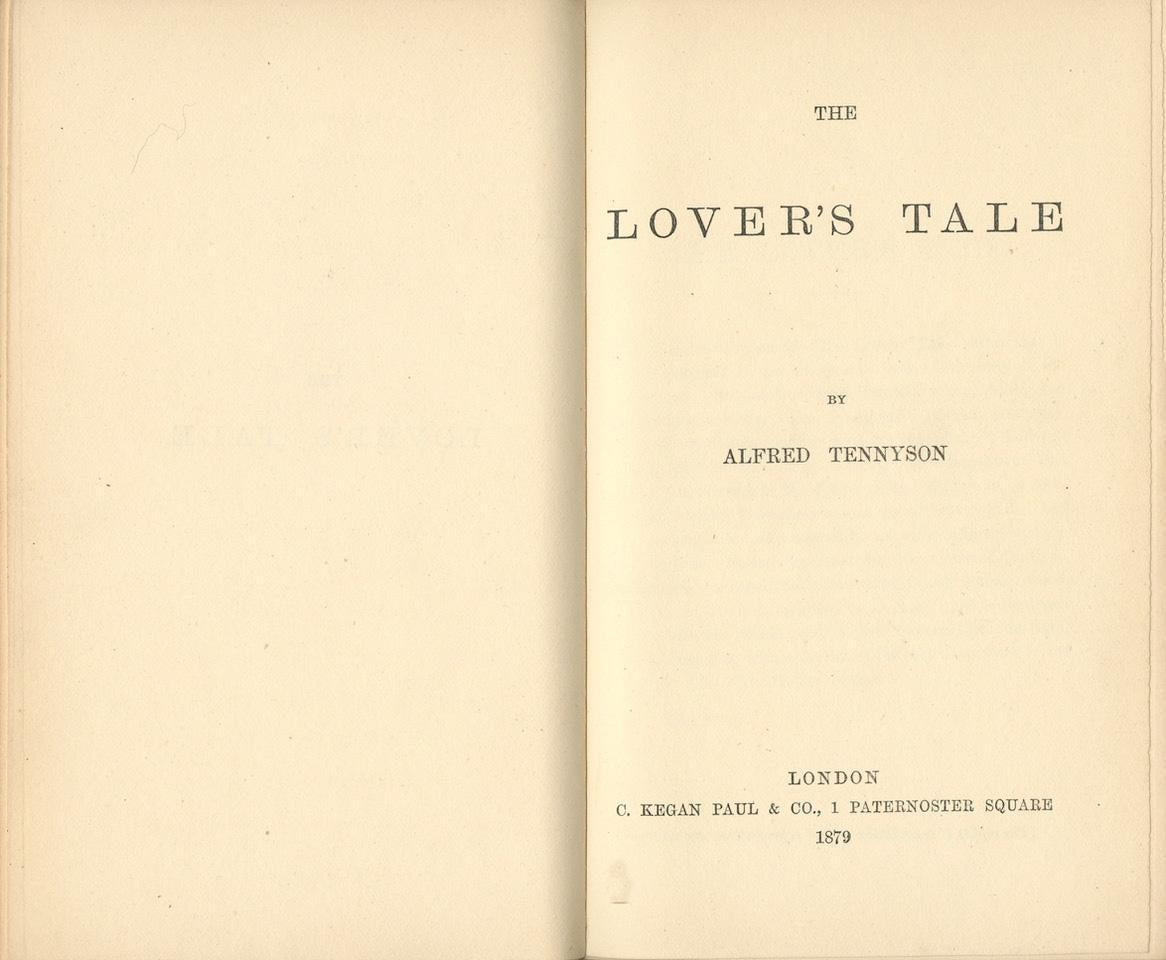 Anglais Livre magnifiquement relié de Lord Alfred Tennyson : le conte d'amoureux en vente