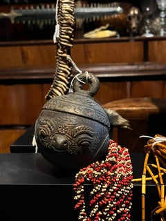 A beautifully decorated Burmese bronze elephant bell