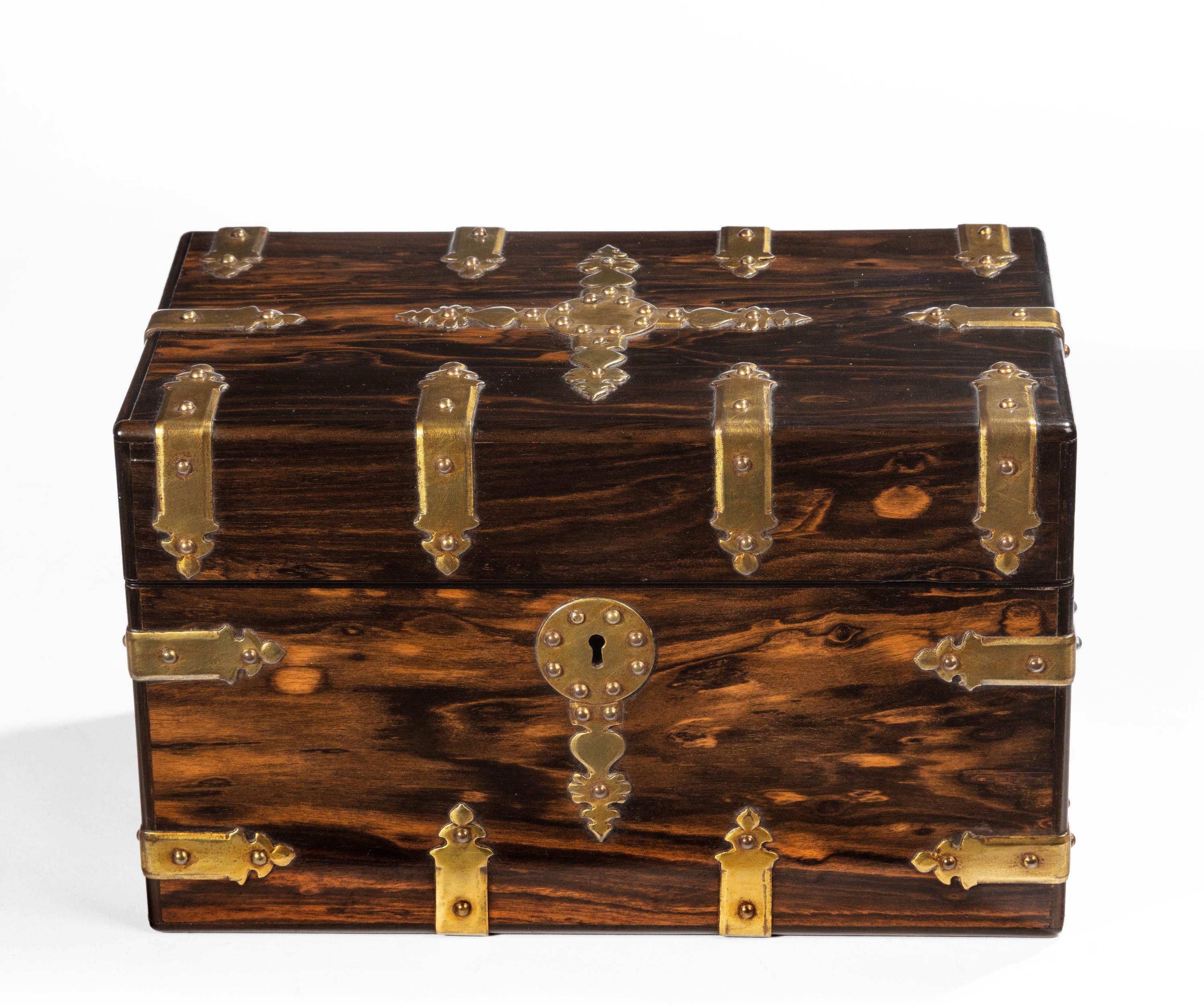 Schön ausgestattet 19. Jahrhundert Coromandel Tea Caddy im Zustand „Gut“ in Peterborough, Northamptonshire
