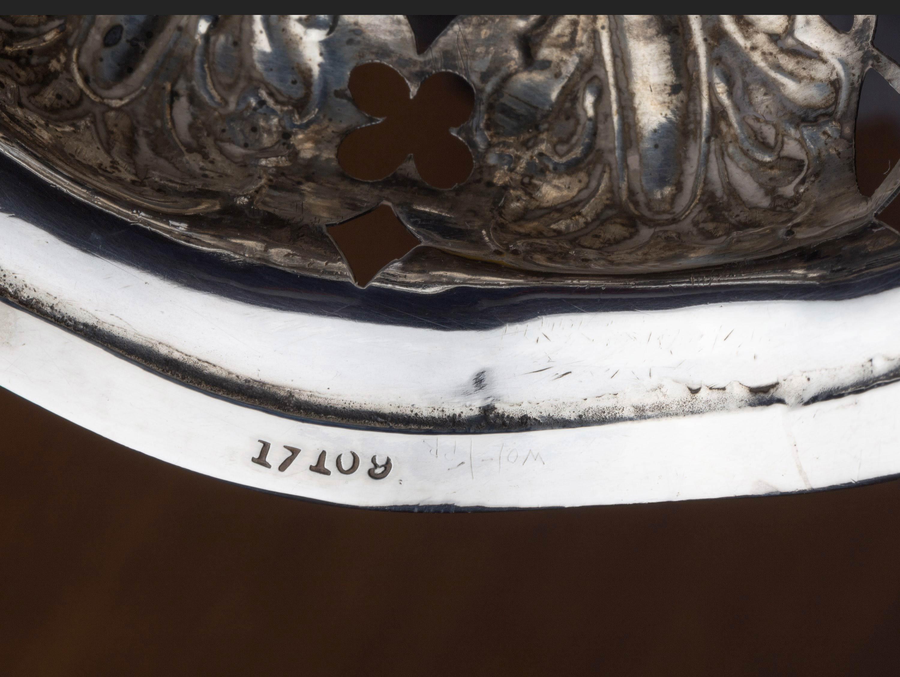 Sterling Silver Beautifully Pierced Late 19th Century Bowl on a High Central Stem