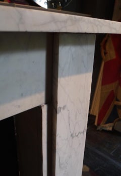 Beautifully Veined Georgian Carrara Marble Fireplace Mantel Piece