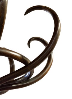 Beechwood Bentwood Thonet Style Hall Stand with Revolving Top Section