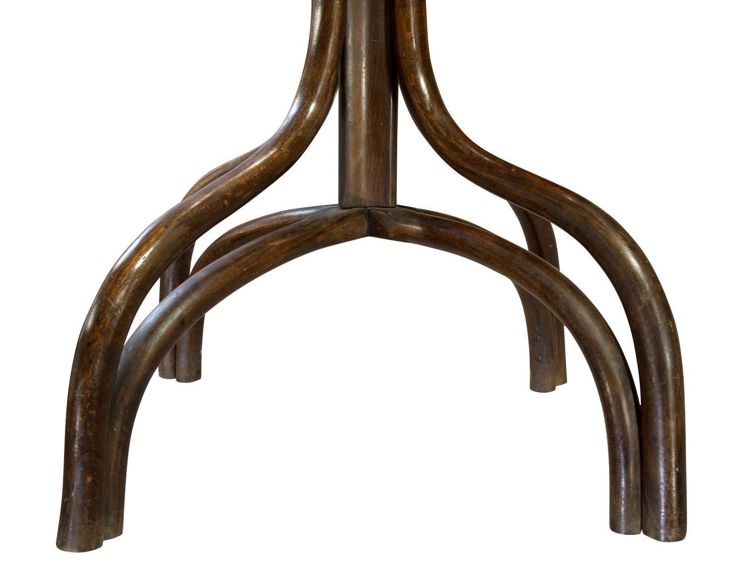 20th Century Beechwood Bentwood Thonet Style Hall Stand with Revolving Top Section For Sale