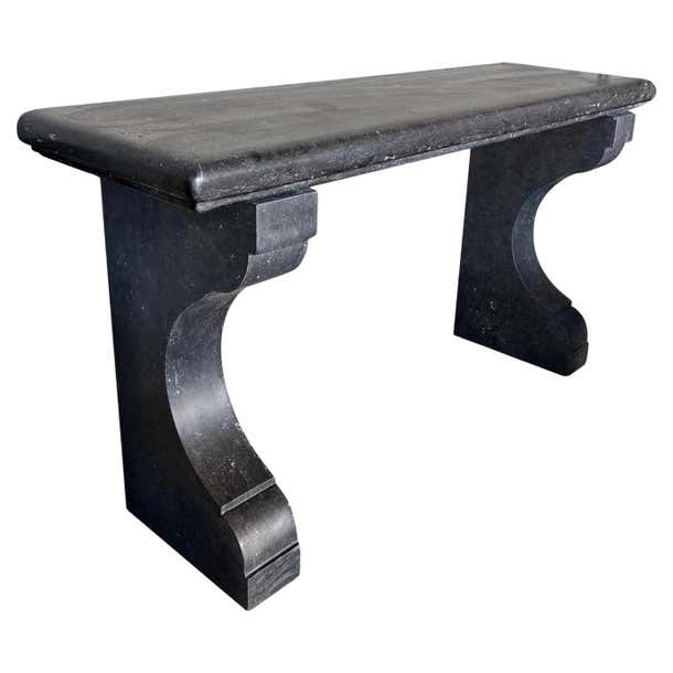 Outdoor Bluestone Table A Belgian Carved Bluestone Neoclassical Style Indoor/Outdoor Wall ...