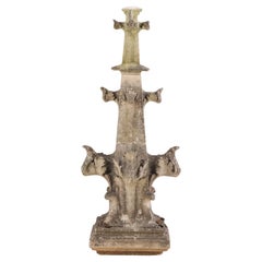 A Belgian carved stone finial, C. 1850.