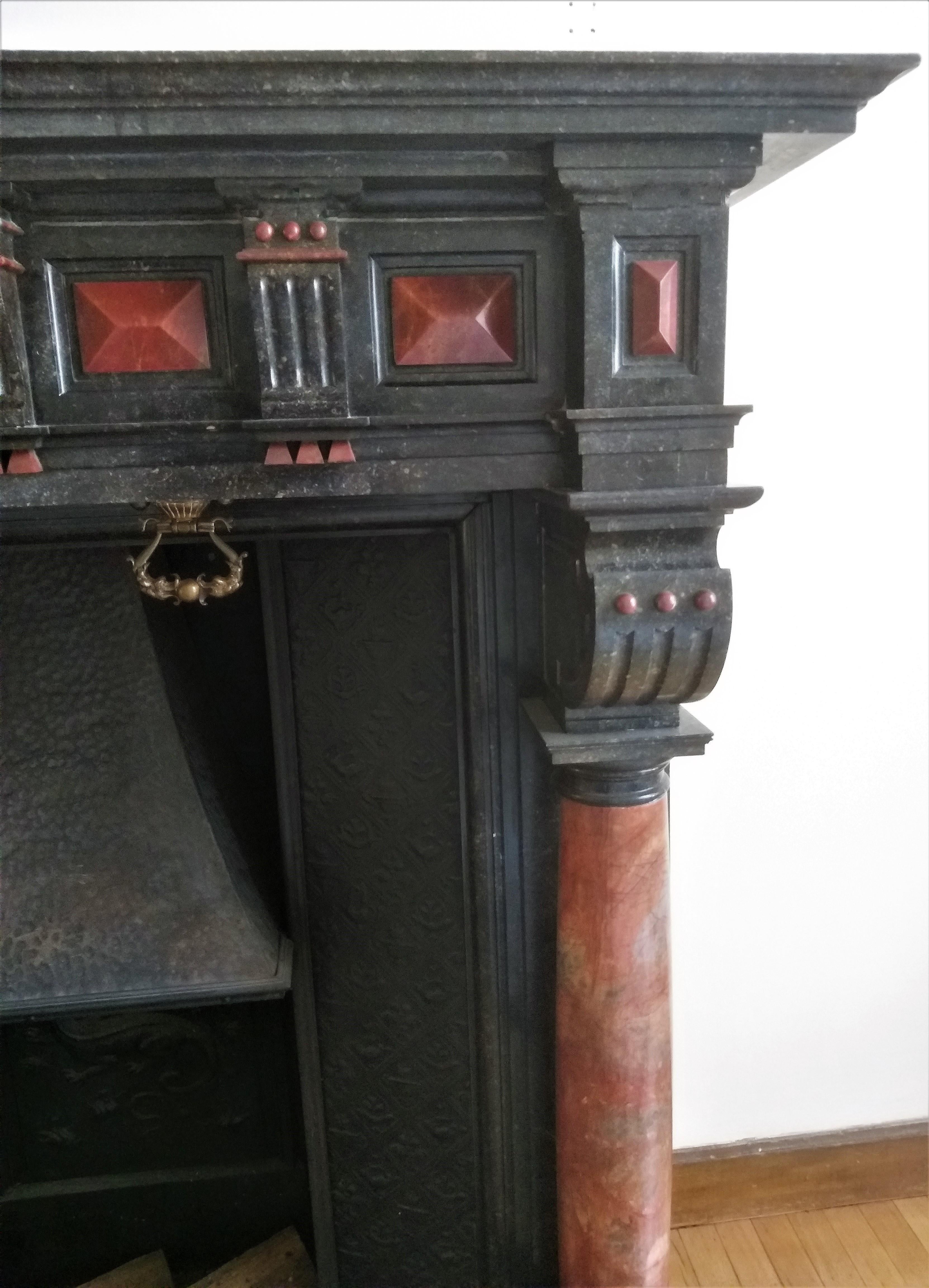 Late 19th Century Belgian Fireplace Renaissance-Style For Sale