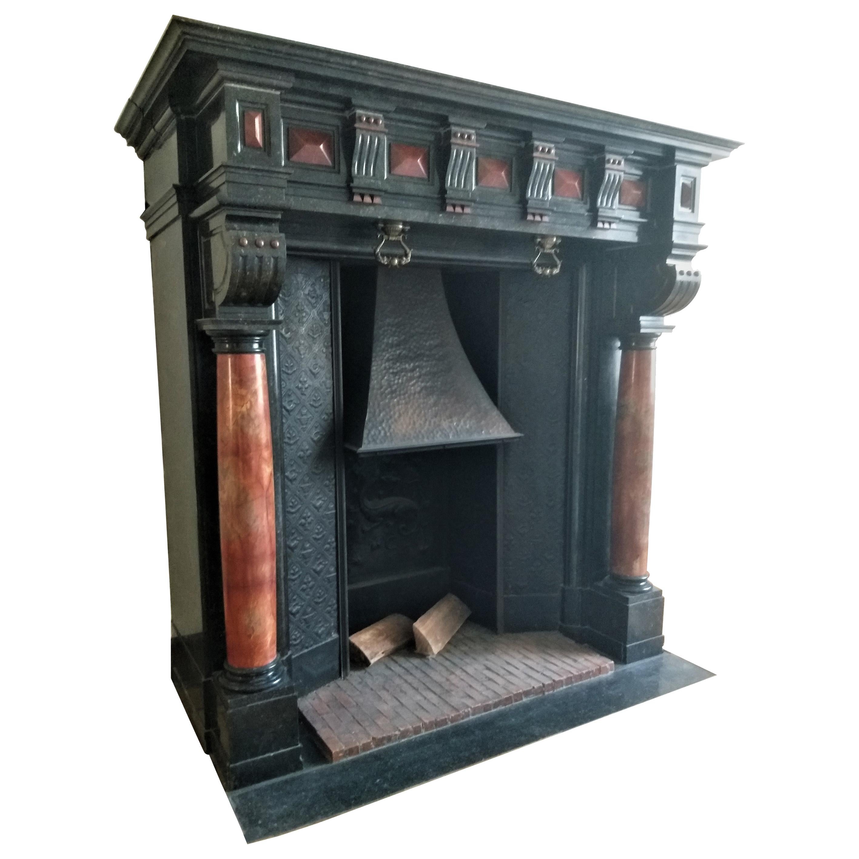 Belgian Fireplace Renaissance-Style For Sale