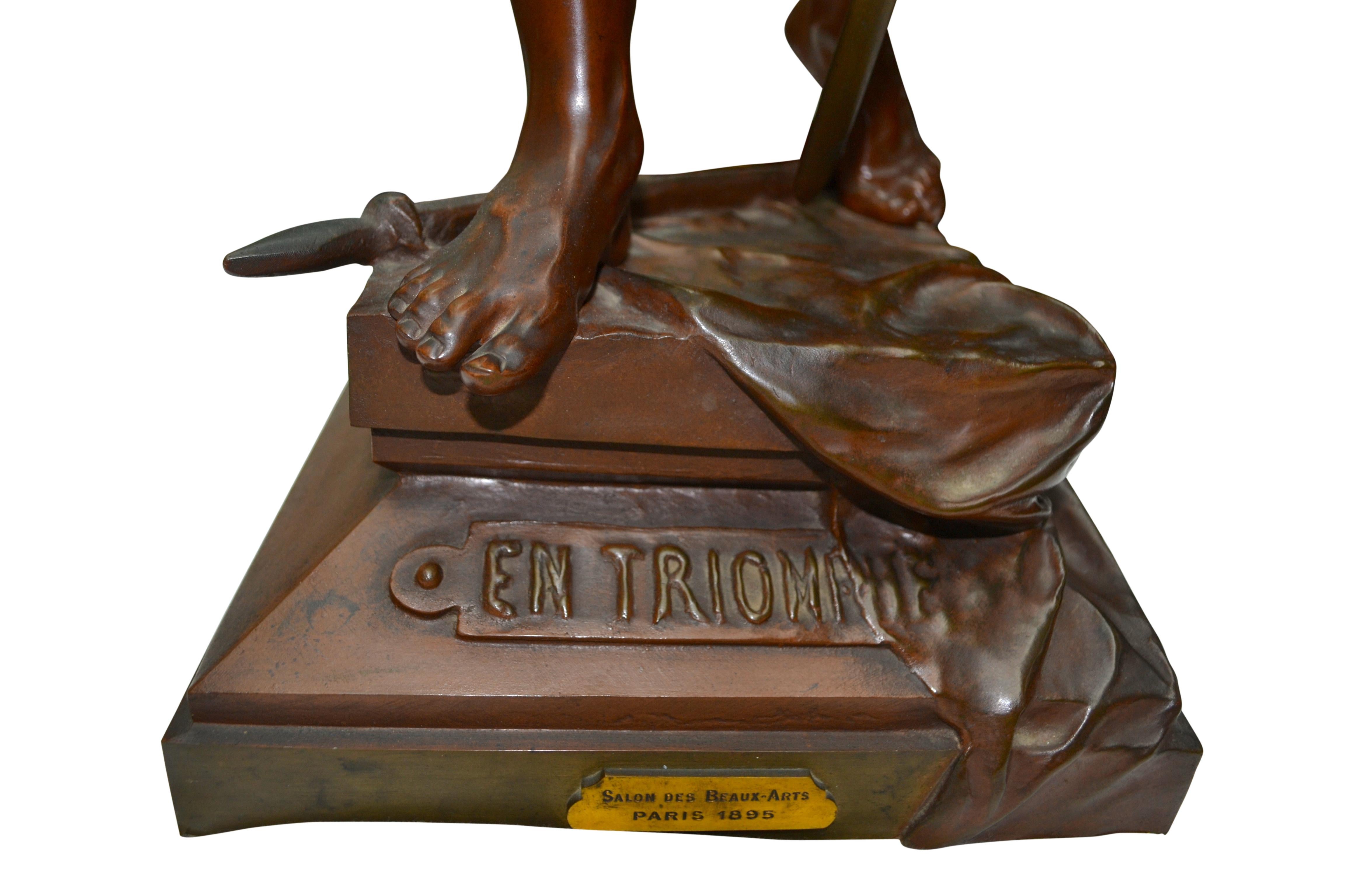Belle Époque Bronze Statue Titled 