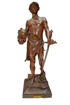 Belle Époque Bronze Statue Titled "En Triomphe" by Antoine Bofill