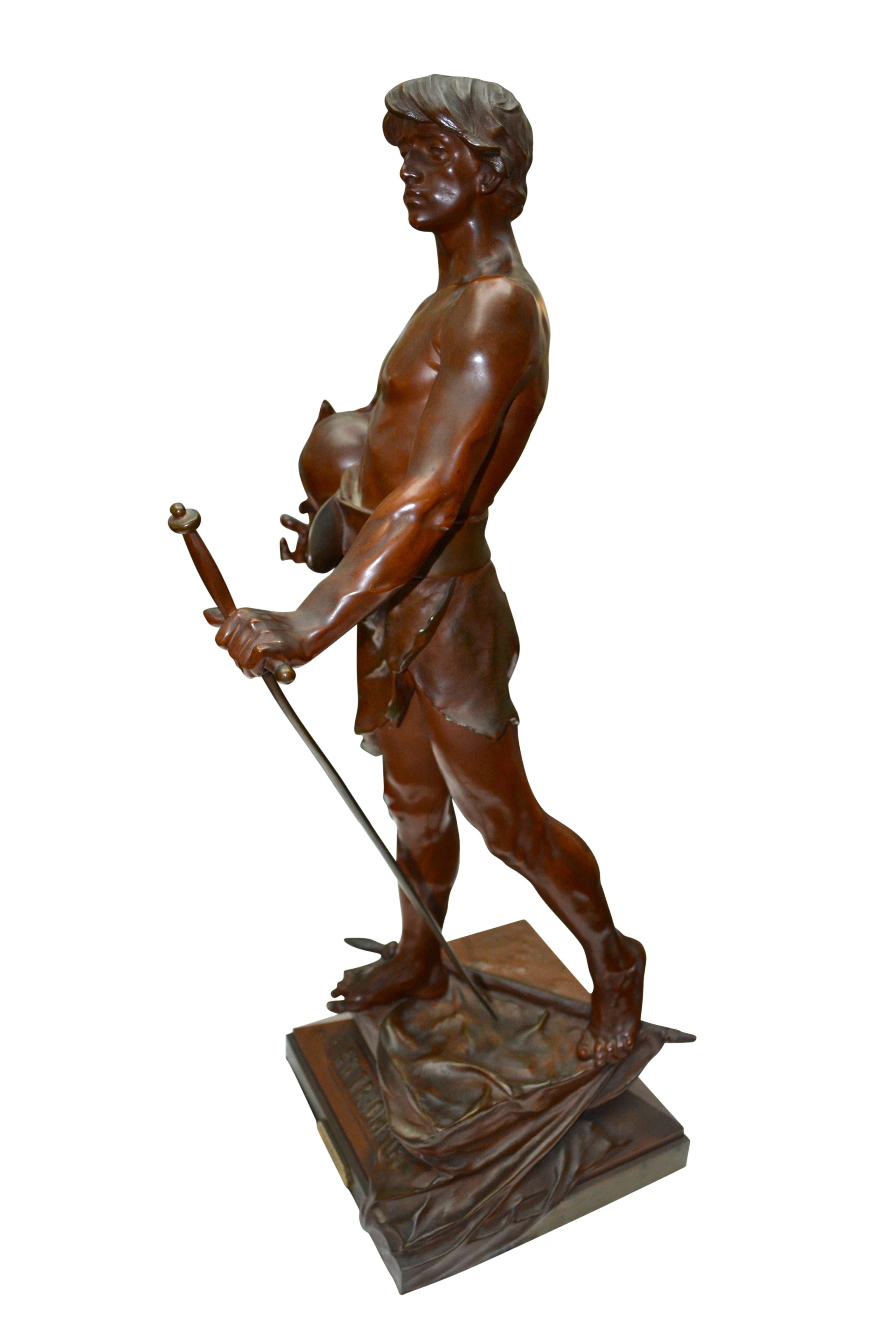Spanish Belle Époque Bronze Statue Titled 