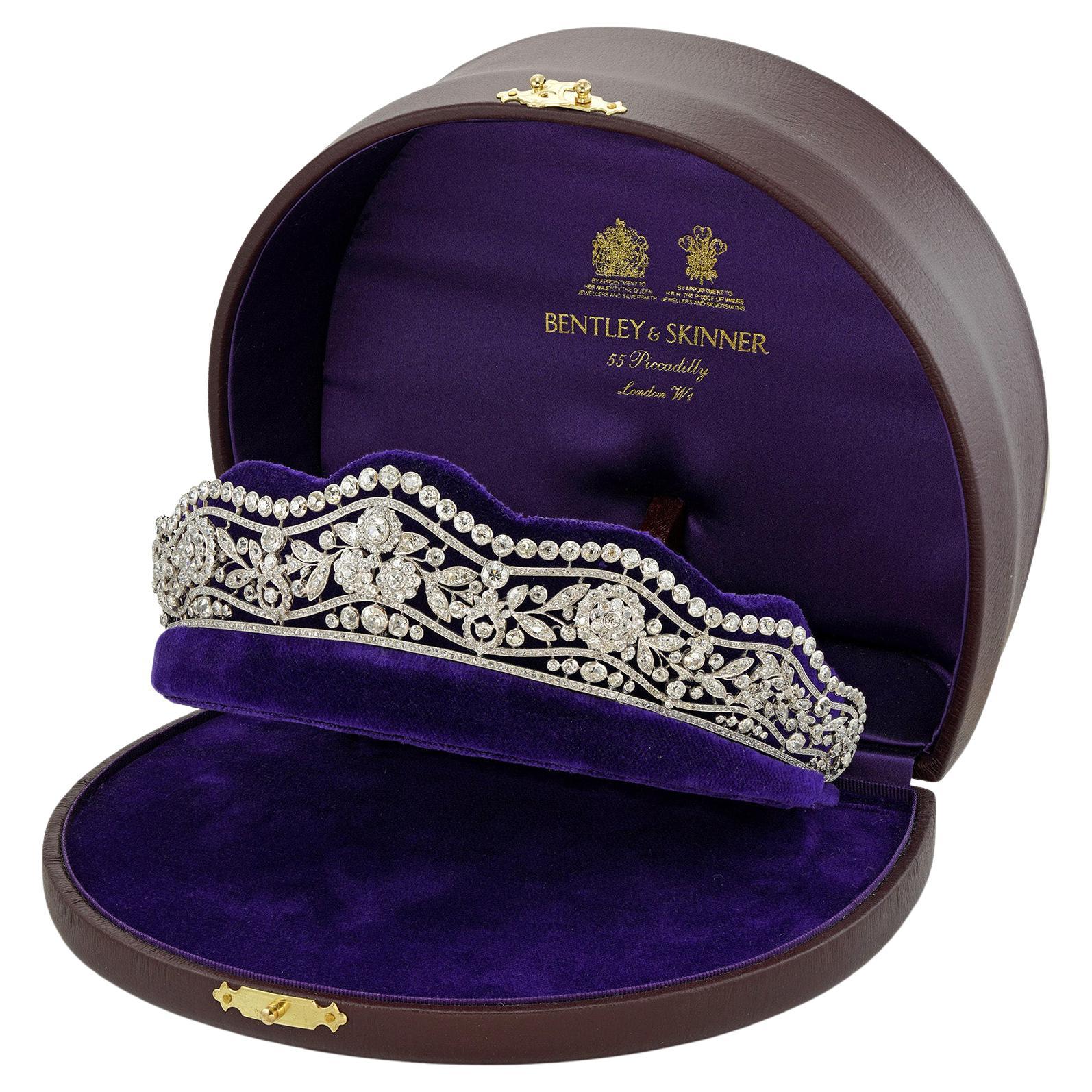 Belle Époque Diamond Tiara For Sale