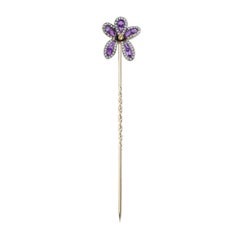 A Belle Époque Iris Stickpin By Lacloche
