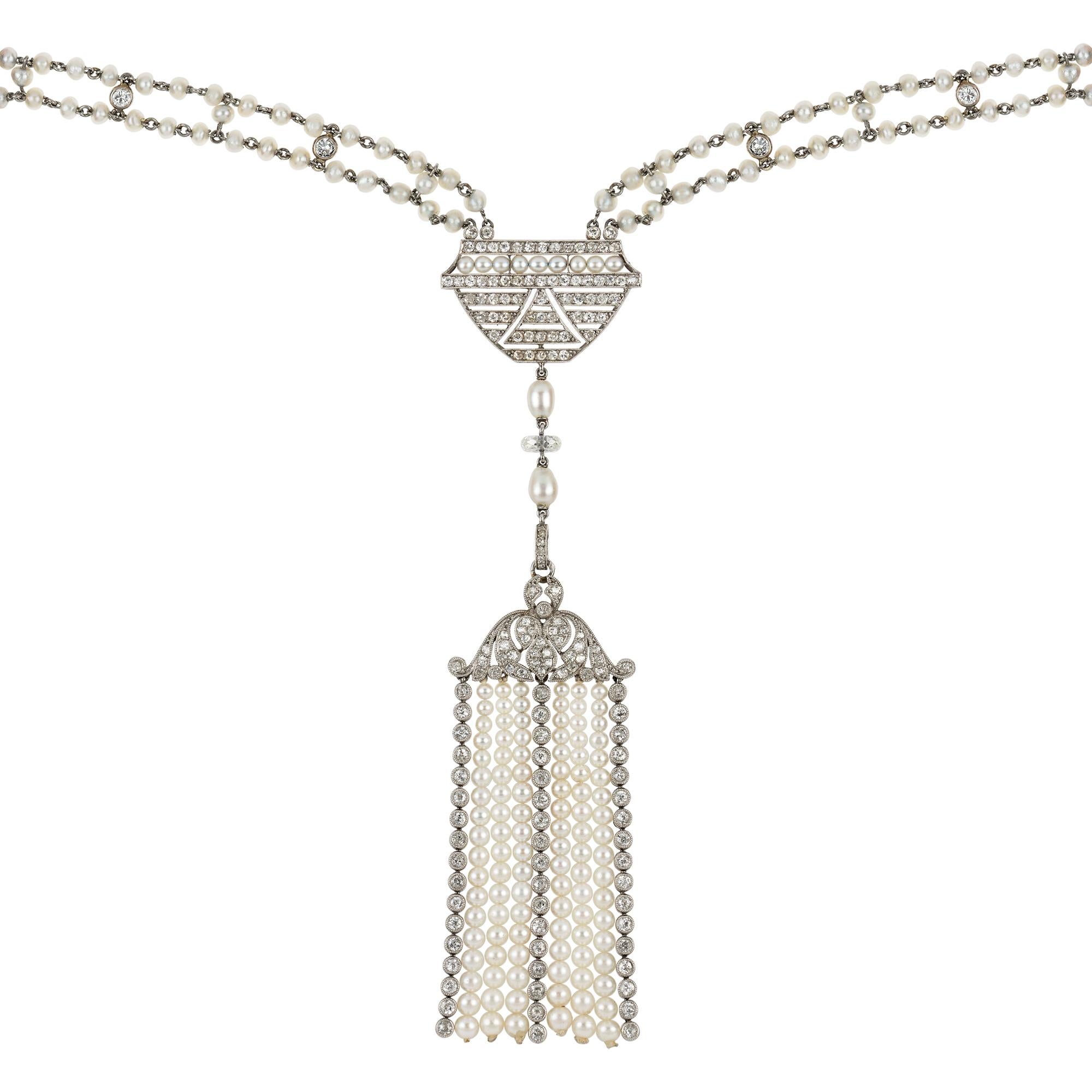 pearl sautoir necklace