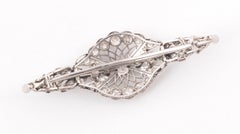 A Belle Époque Platinum And Old Cut Diamond Brooch