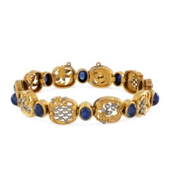 Belle Époque Sapphire and Diamond Bracelet