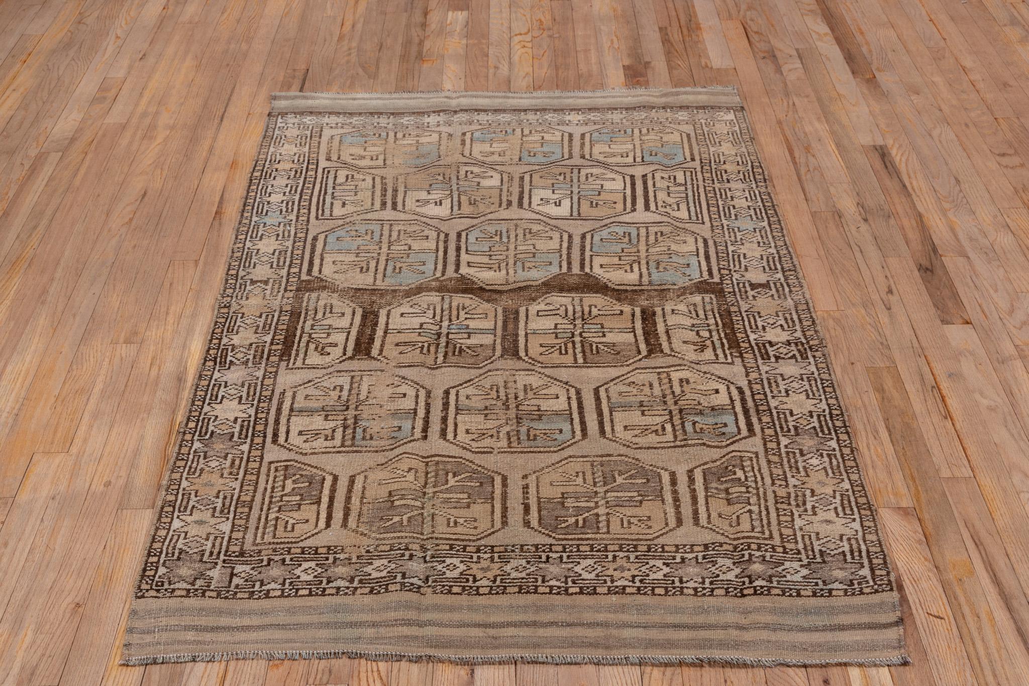 A Belouch Rug circa 1920. Handknotted with 100% wool yarn.