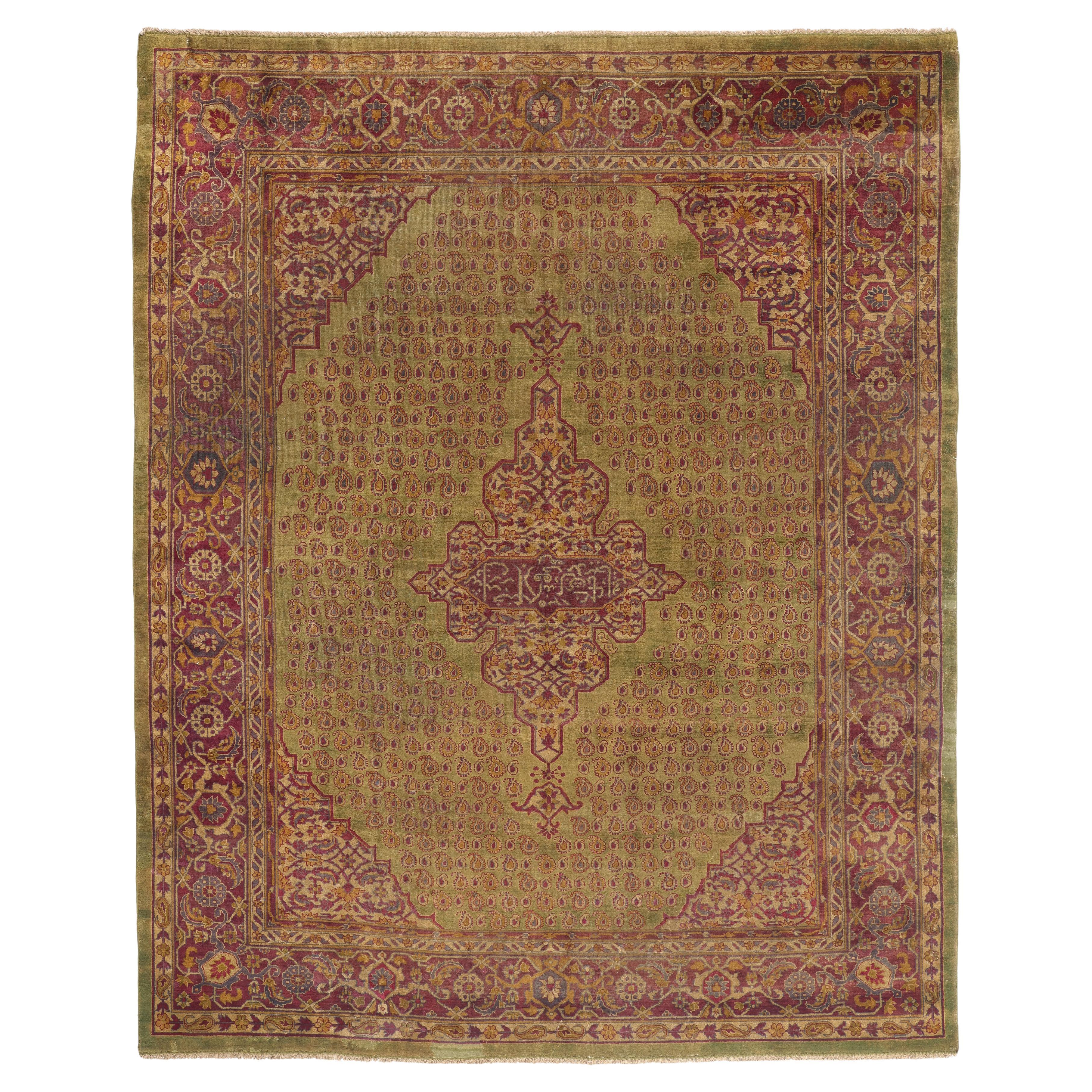 A Beloved Garden: Late 19th Century Indian Agra Masterpiece of Timeless Elegance