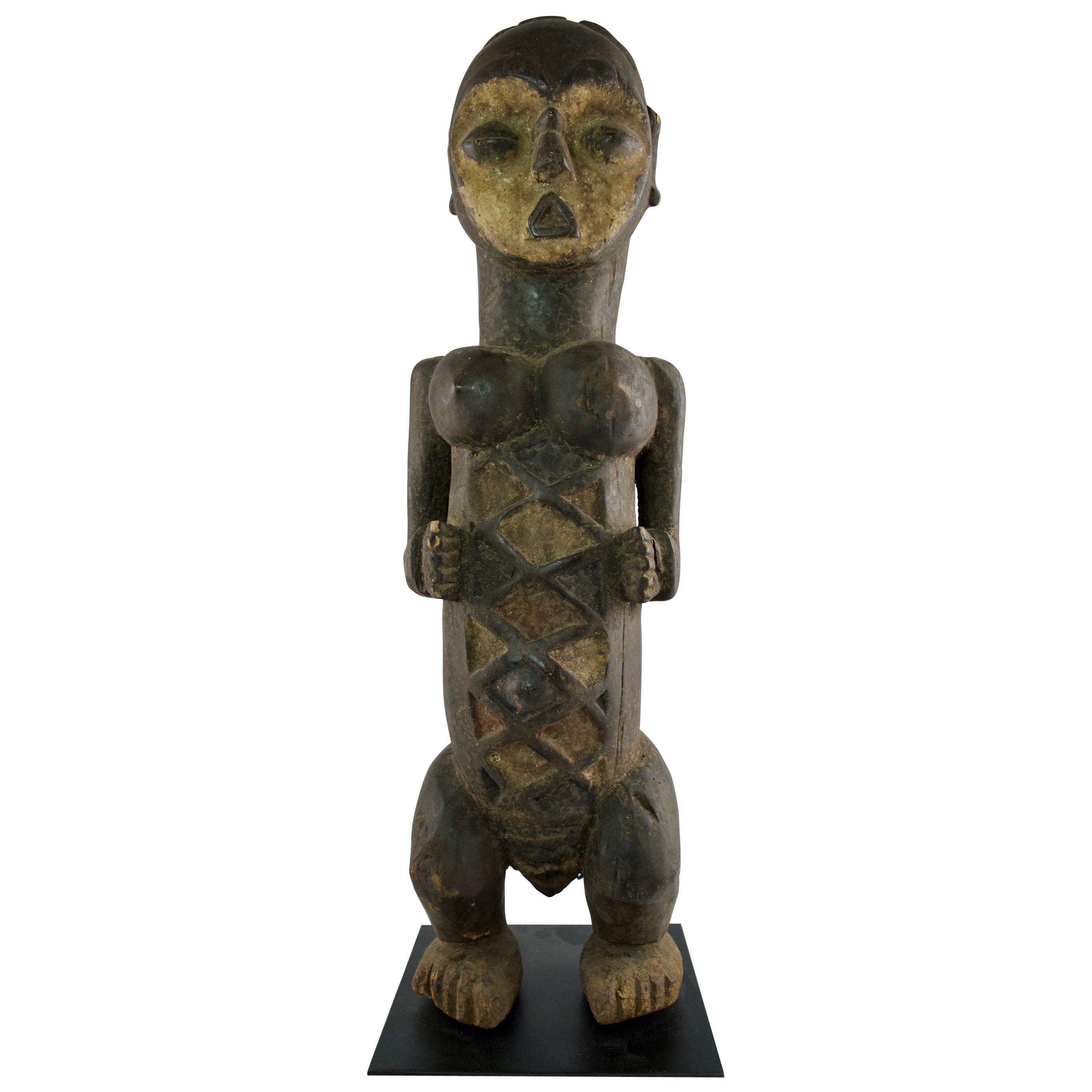 African Reliquary Kota Large Bronze Sculpture from Gabon, MbuluNgulu