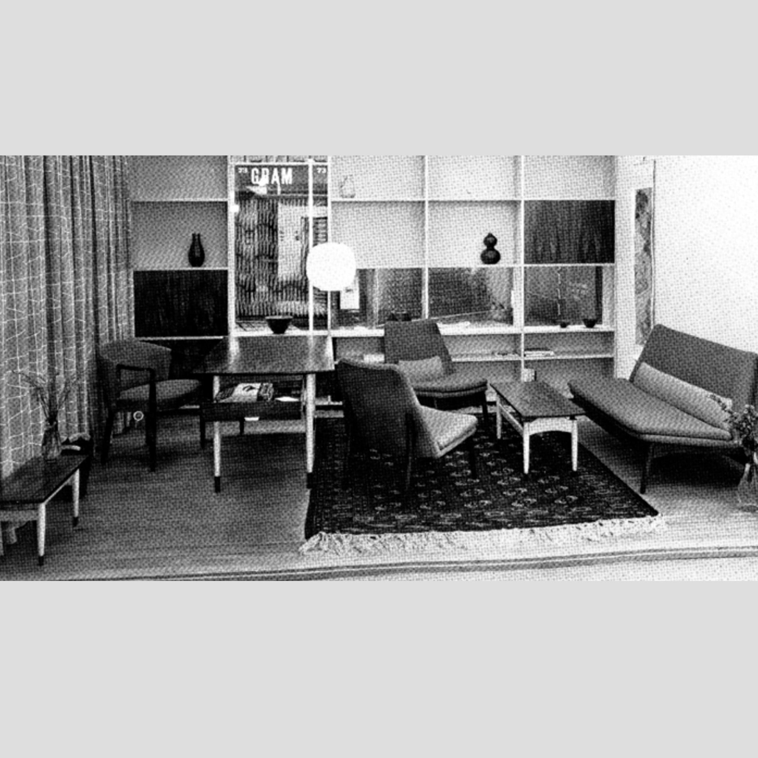 Un raro tavolo da lavoro combinato con sezione Writingdesk di Bent Moudt degli anni '50 in vendita 12
