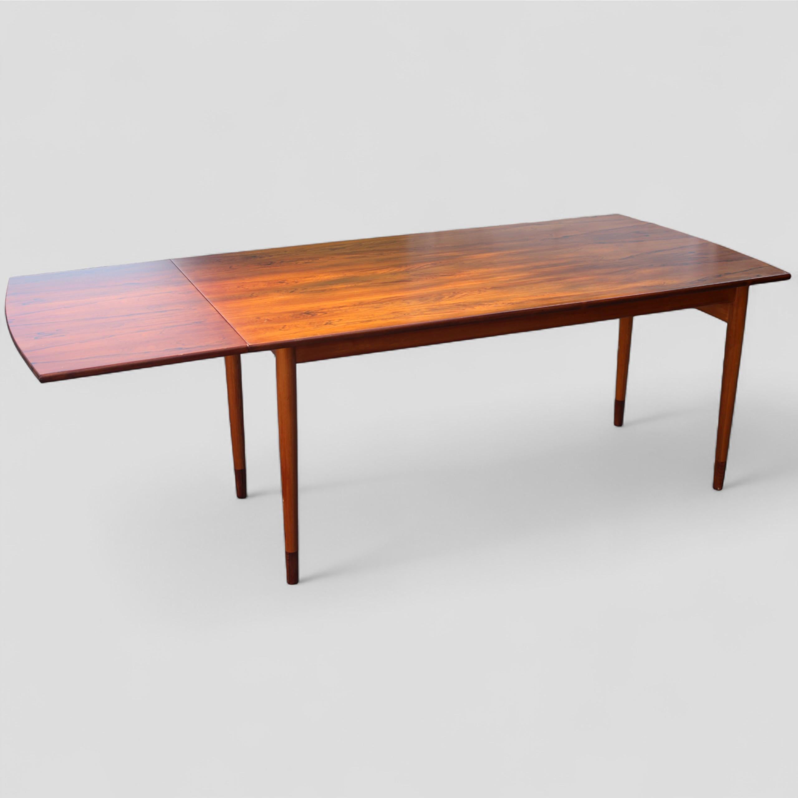 Mid-Century moderno Un raro tavolo da lavoro combinato con sezione Writingdesk di Bent Moudt degli anni '50 in vendita