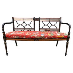 Bergere Canned Lacquered Settee
