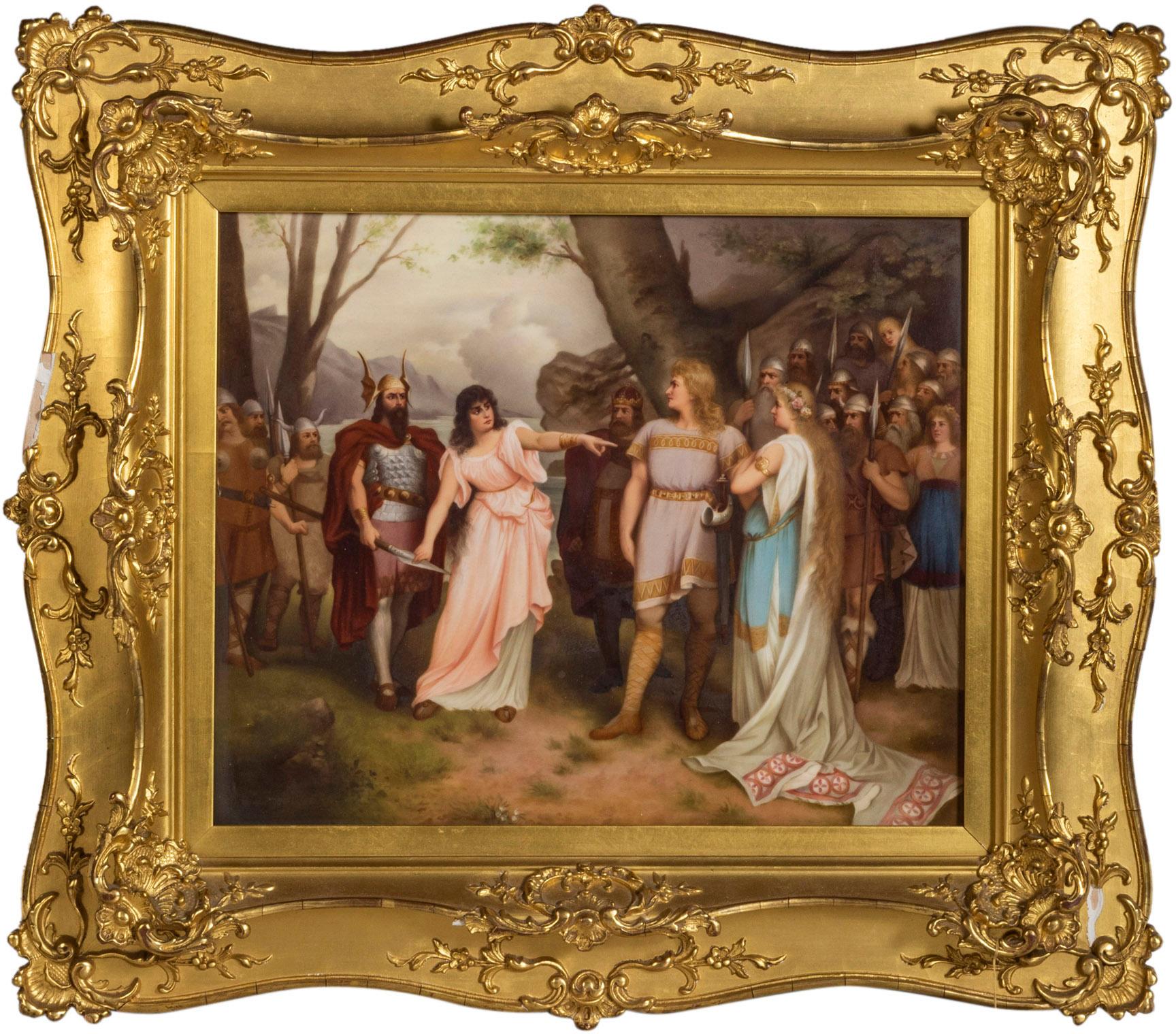 Berlin (K.P.M.) Porcelain Plaque, circa 1890 In Good Condition For Sale In West Palm Beach, FL
