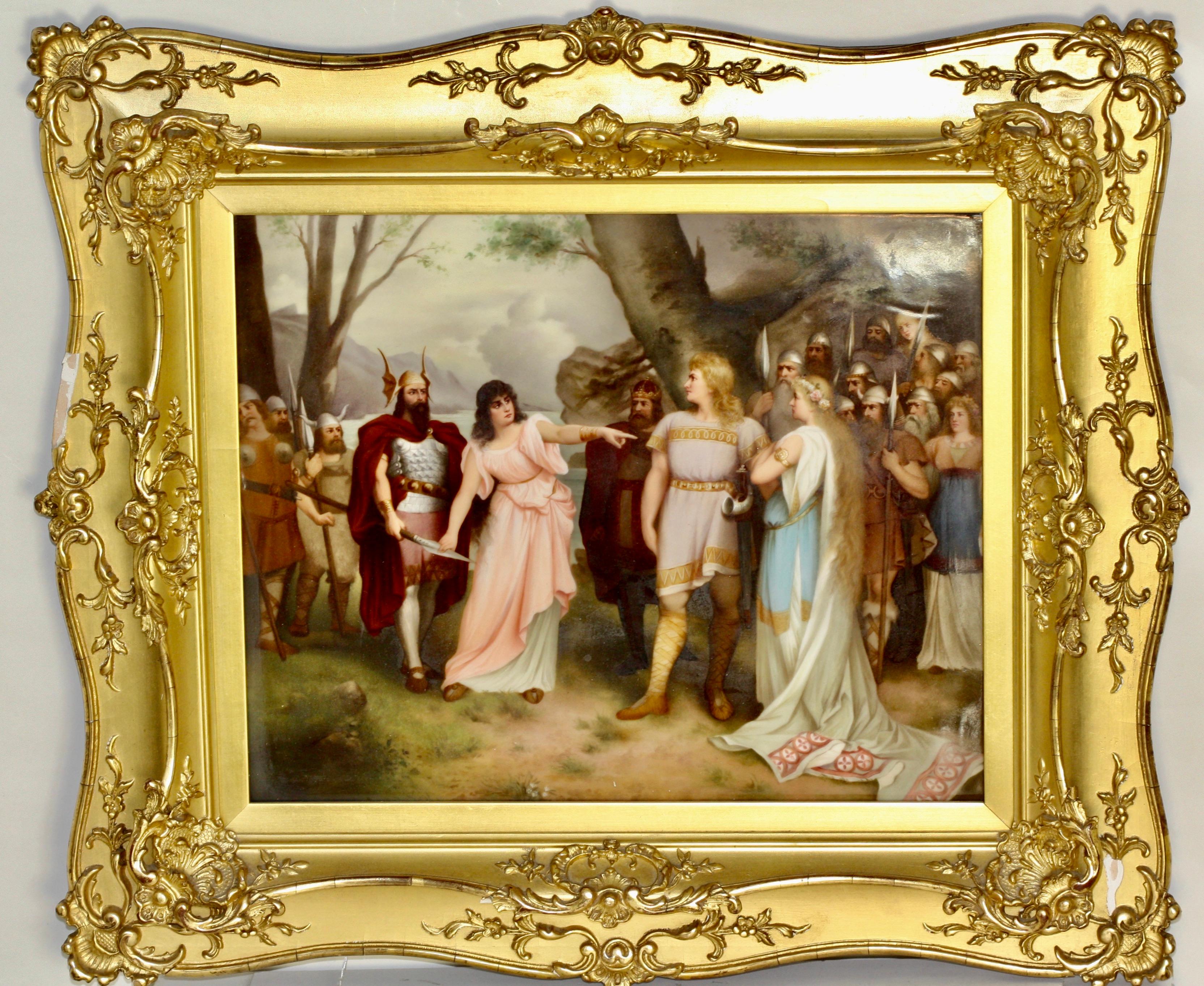 Berlin (K.P.M.) Porcelain Plaque, circa 1890 For Sale 2