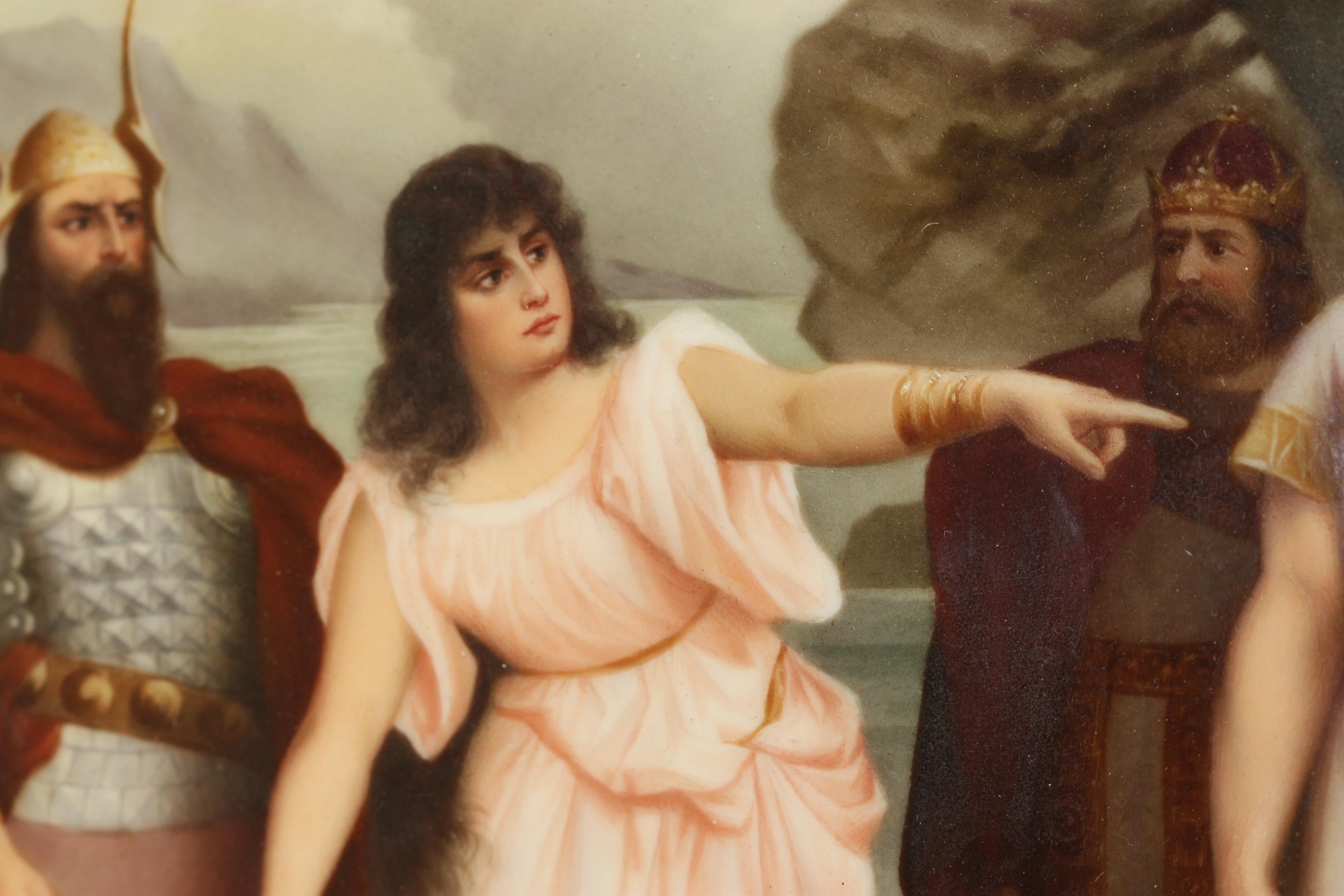 Berlin (K.P.M.) Porcelain Plaque, circa 1890 For Sale 3