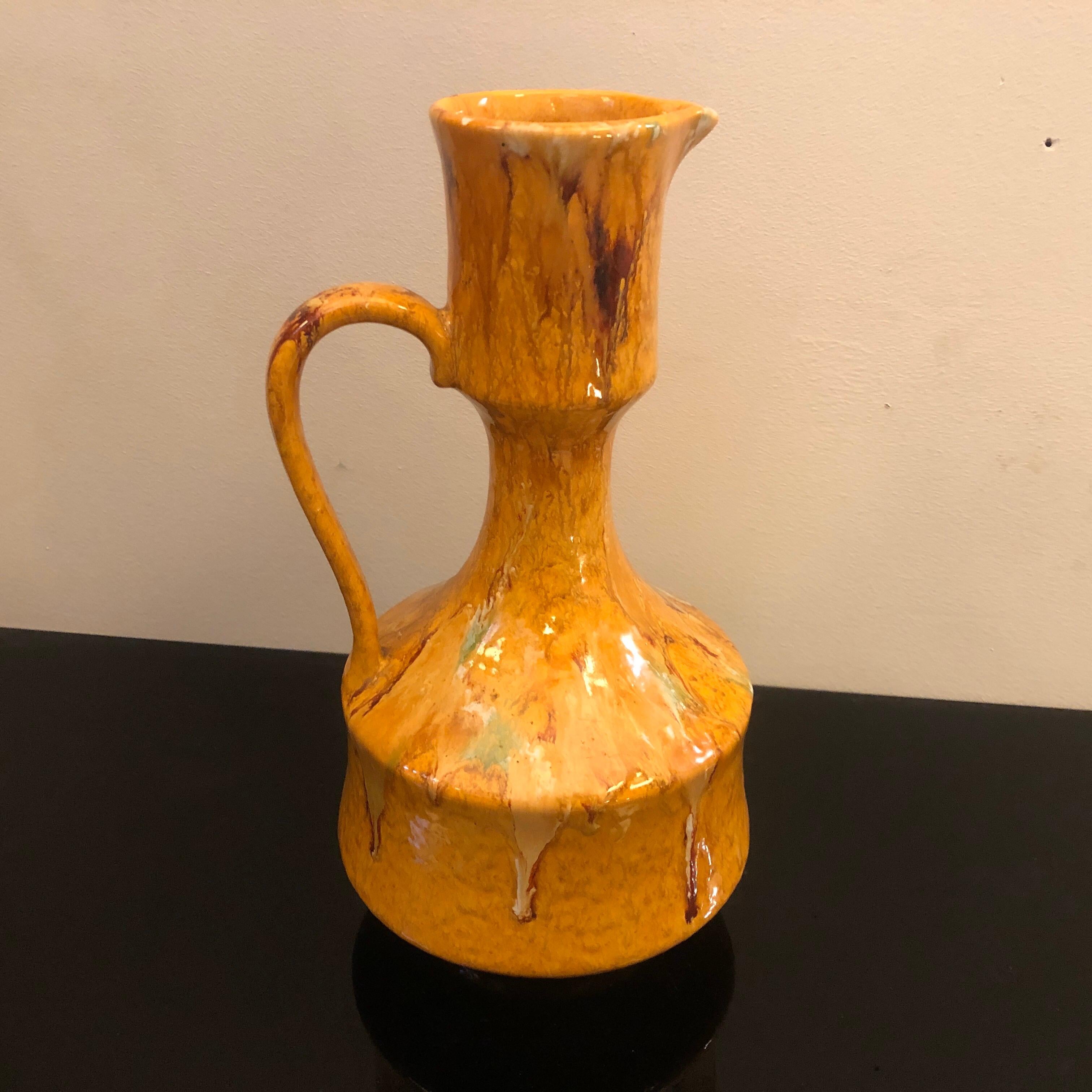 Bertoncello Ceramic Italian Jug Made in the 1970s 3