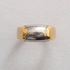 A Bi-Color 18k Gold Bulgari Ring