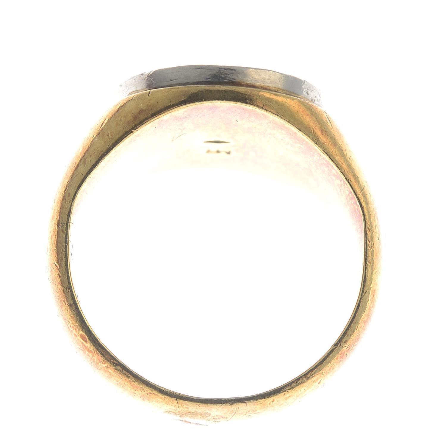 Art Nouveau Bi-Colour Signet Ring