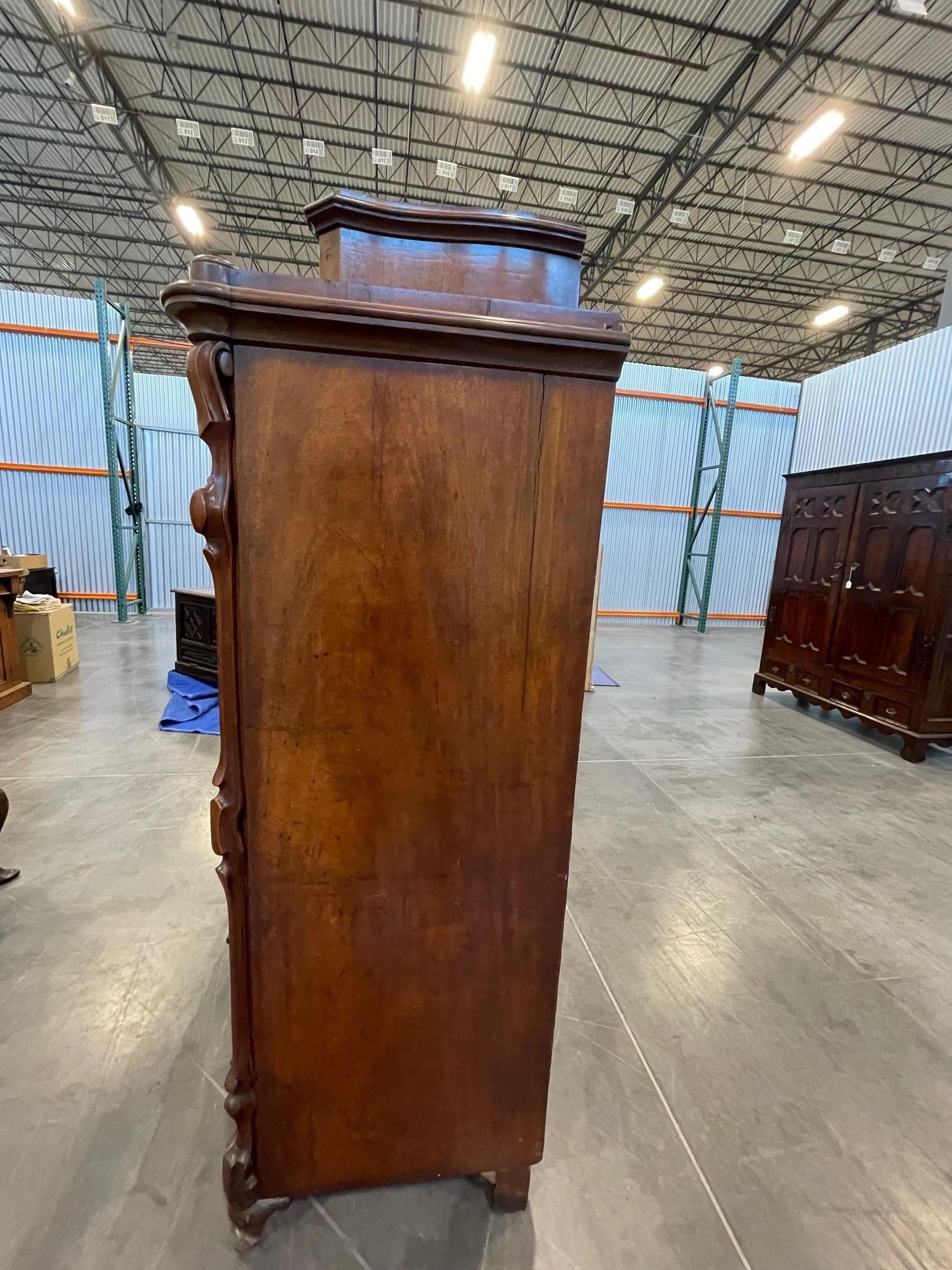 A Biedermeier Chest with Secretaire Circa 1850 For Sale 8