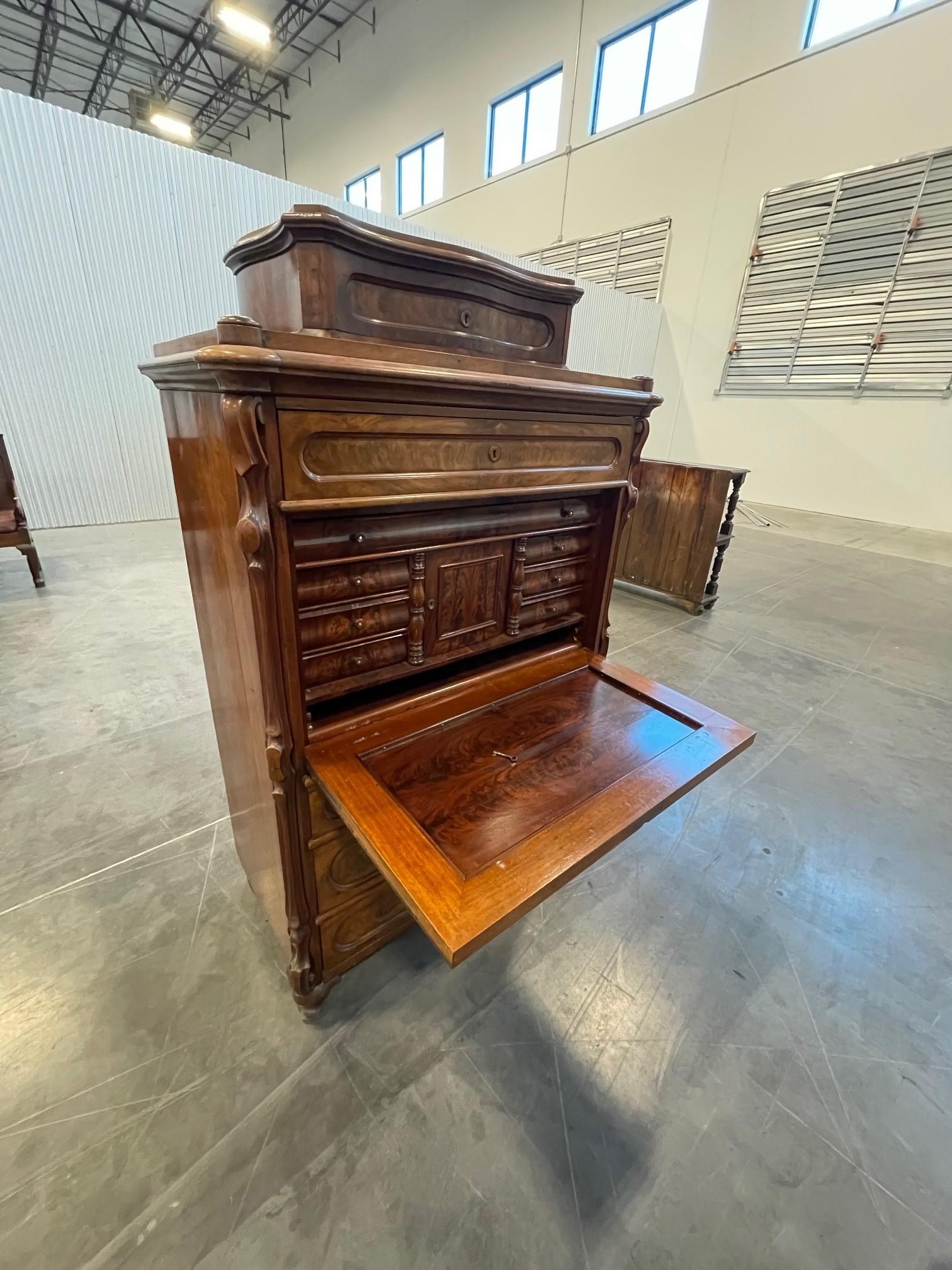 German A Biedermeier Chest with Secretaire Circa 1850 For Sale