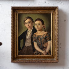 A Biedermeier Portrait Of Children by Robert Schwedler, 1845